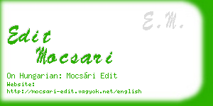 edit mocsari business card